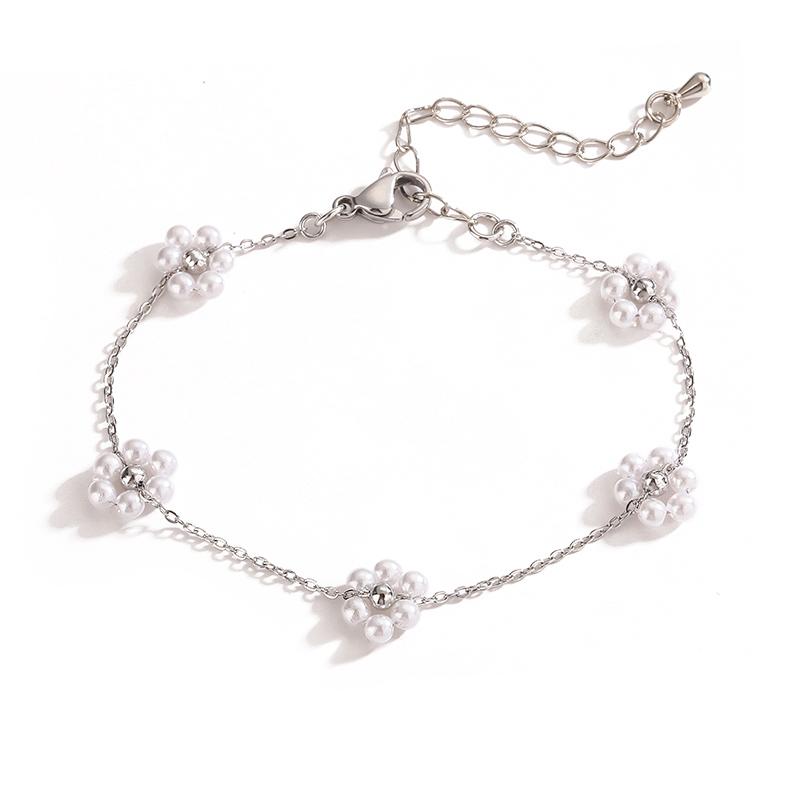 HECHENG,Stainless Steel Bohemian Imitation Pearl Flower Beaded Bracelet For Women Body Chain Zircon медный
HECHENG,Stainless Steel Bohemian Imitation Pearl Flower Beaded Bracelet For Women Body Chain Zircon медный