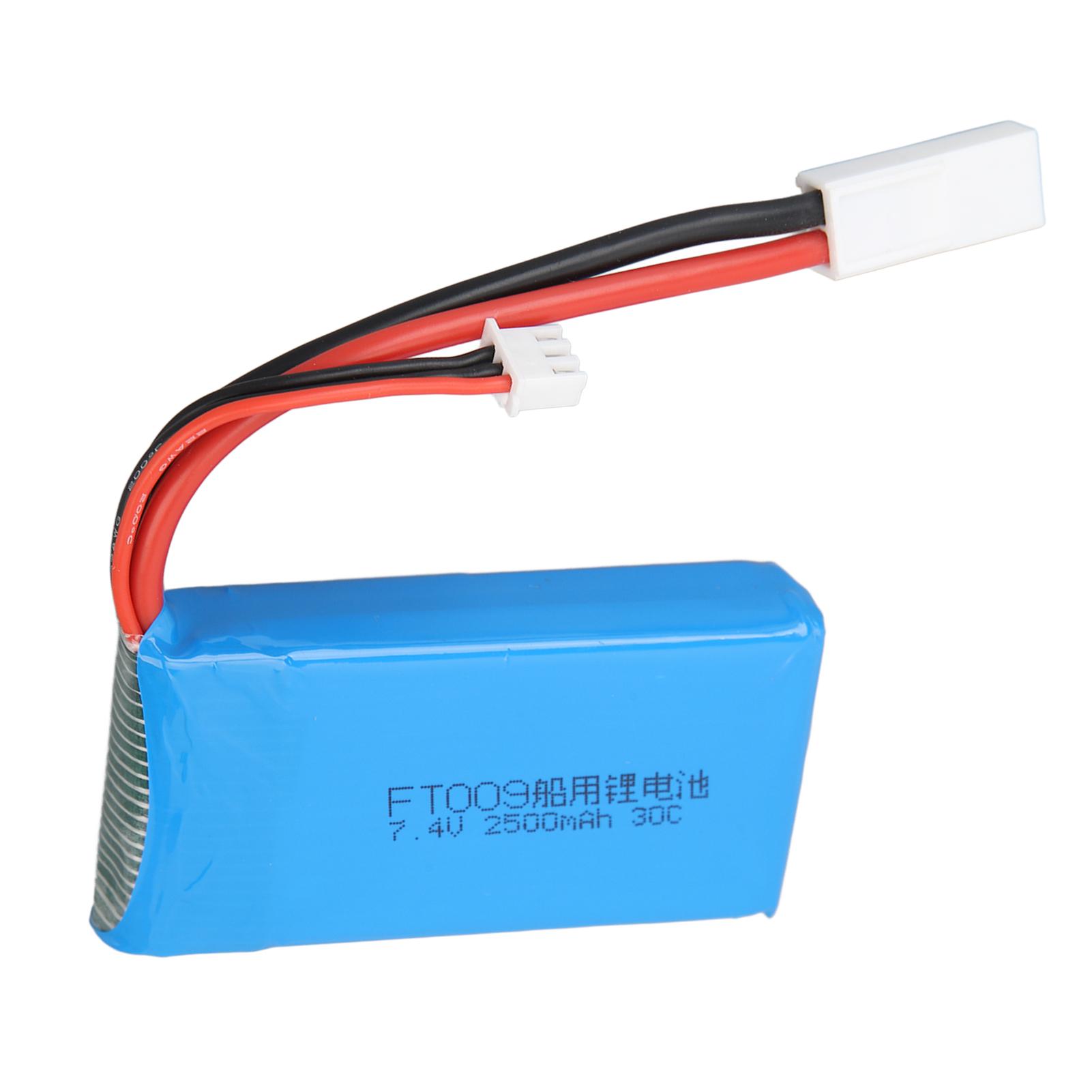 RC Lithium Battery 7.4V 2500mAh High Capacity Remote Control Boat Battery For Feilun FT009 Speedboat
RC Lithium Battery 7.4V 2500mAh High Capacity Remote Control Boat Battery For Feilun FT009 Speedboat