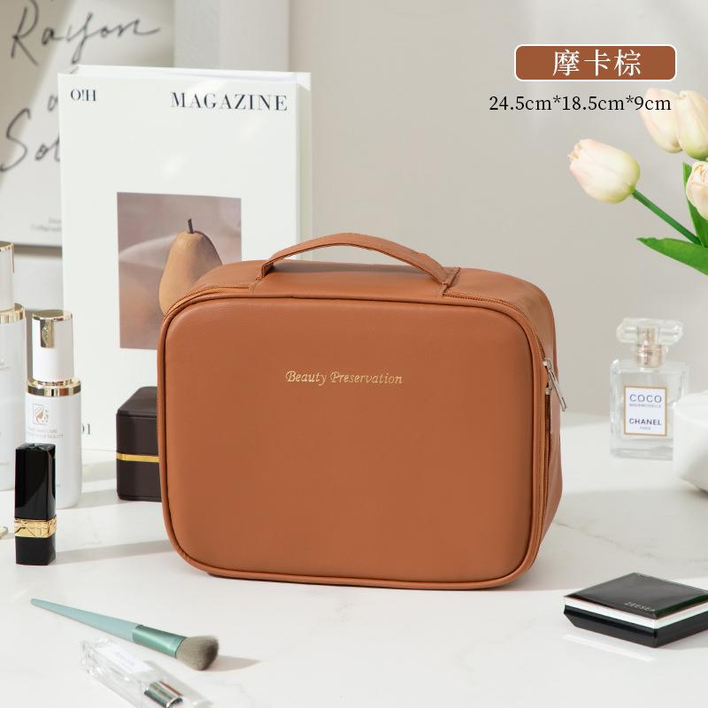 Advanced Sense of Makeup Bag Large Capacity Three-in-one Multifunctional Niche Design Zoning Organizer Bag Portable Cosmetic Bag 23.5x8x19CM коричневий
Advanced Sense of Makeup Bag Large Capacity Three-in-one Multifunctional Niche Design Zoning Organizer Bag Portable Cosmetic Bag 23.5x8x19CM коричневий