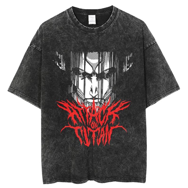 Attack on Titan Reiner Braun Armored Titan Retro 80s Vaporwave Vintage Washed T-Shirt Anime Streetwear for Men Women Casual Tees M синій
Attack on Titan Reiner Braun Armored Titan Retro 80s Vaporwave Vintage Washed T-Shirt Anime Streetwear for Men Women Casual Tees M синій