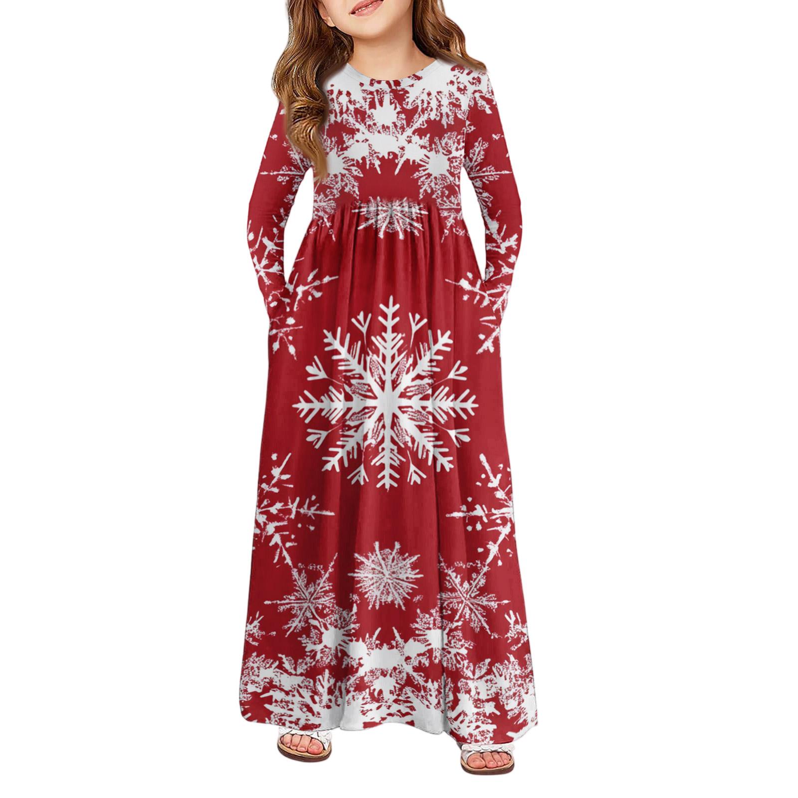 Girls Maxi Dress - Long Sleeve Pocket Dress Christmas Day 140
Girls Maxi Dress - Long Sleeve Pocket Dress Christmas Day 140