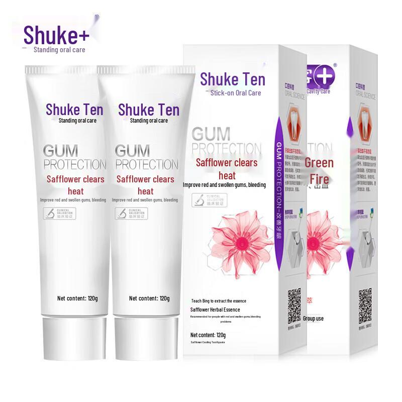 Saky Safflower Herbal Fire-Reducing Toothpaste 4-Pack (120g Each)
Saky Safflower Herbal Fire-Reducing Toothpaste 4-Pack (120g Each)