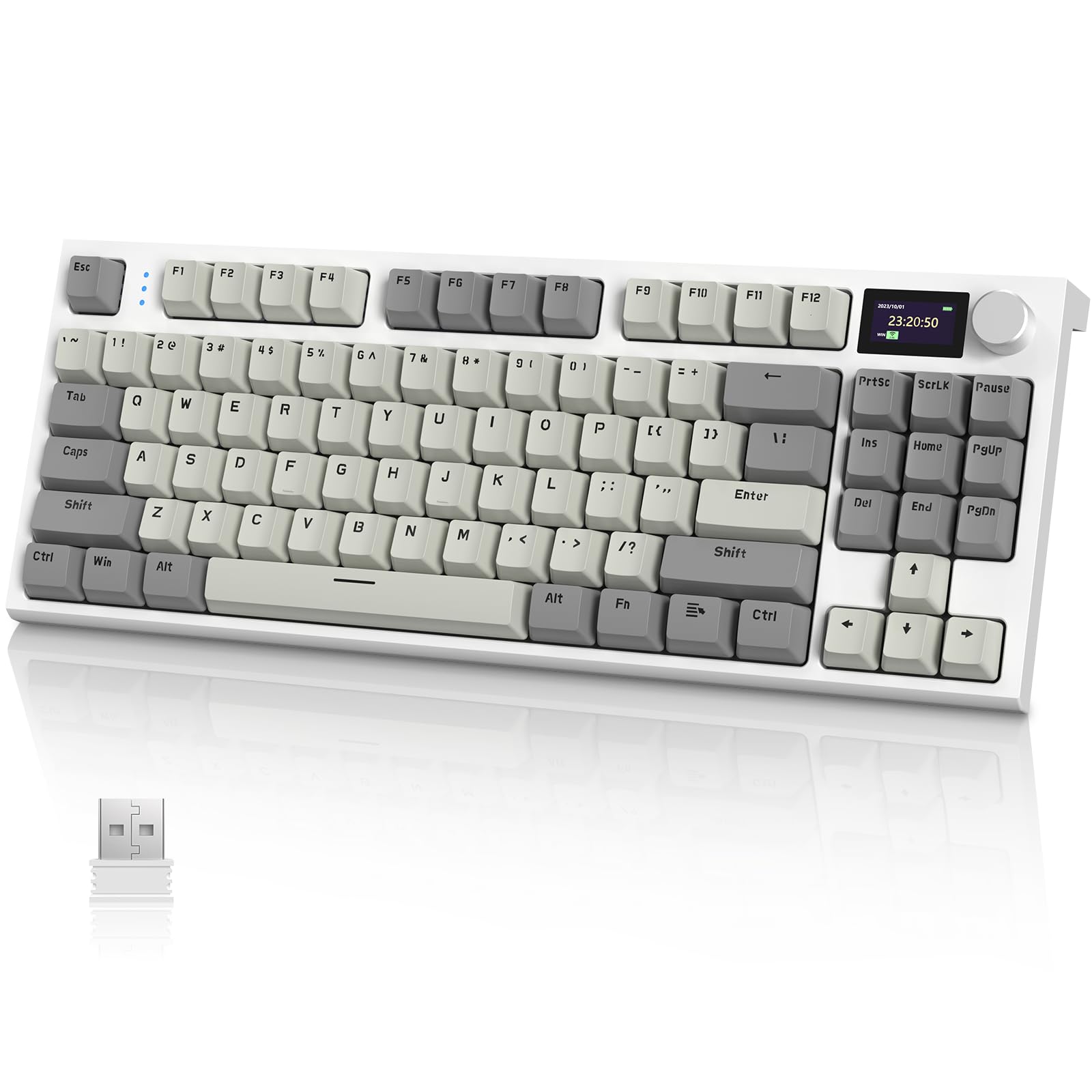 ATTACK SHARK x AJAZZ K86 Gaming Keyboard Wireless Keyboard Bluetooth Wireless Linear TFT Color Screen Knob Blue Whale Structure Hotspot Japanese 
ATTACK SHARK x AJAZZ K86 Gaming Keyboard Wireless Keyboard Bluetooth Wireless Linear TFT Color Screen Knob Blue Whale Structure Hotspot Japanese