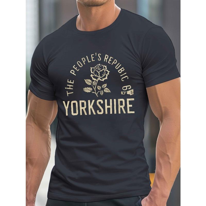 European sizes Rose THE PEOPLE S REPUBLIC OF YORKSHIRE Print Men s Casual Grew Neck Short Sleeve T-Shirt for Summer Casual T-shirt 4XL чорний
European sizes Rose THE PEOPLE S REPUBLIC OF YORKSHIRE Print Men s Casual Grew Neck Short Sleeve T-Shirt for Summer Casual T-shirt 4XL чорний