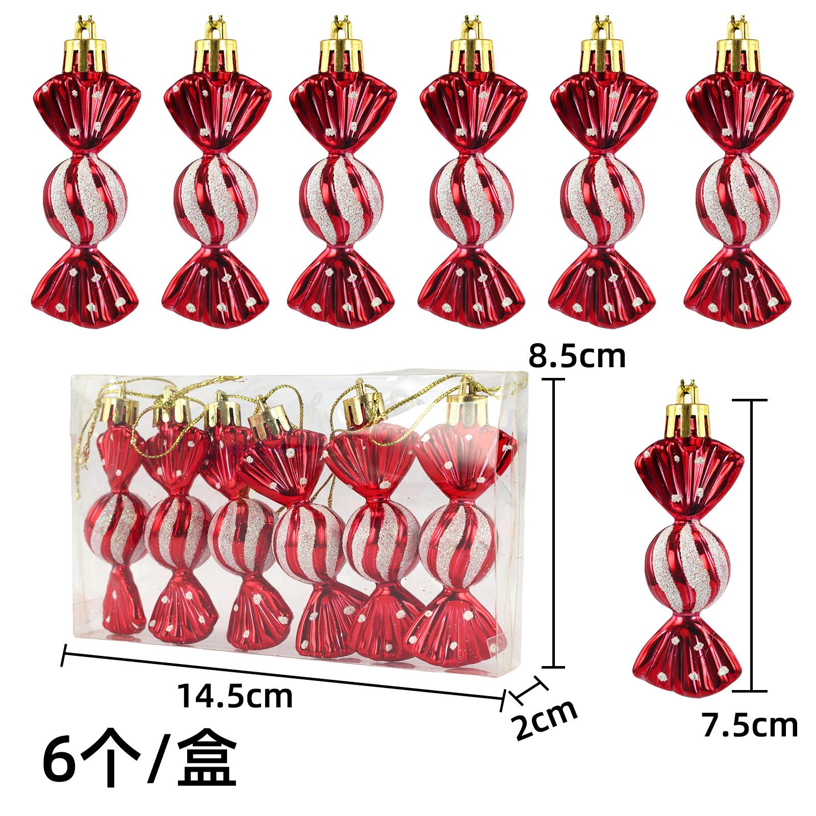 Candy cane christmas ball christmas tree pendant accessories red christmas wedding new year s day window decorations
Candy cane christmas ball christmas tree pendant accessories red christmas wedding new year s day window decorations