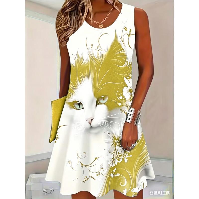 Summer Sleeveless 3D Printed S
Summer Sleeveless 3D Printed S