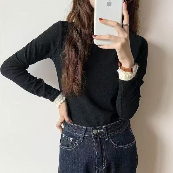 Women s Double-Sided 300g Lamb Cashmere Lace Long Sleeve Turtleneck Warm Top S (70-85 jin)
Women s Double-Sided 300g Lamb Cashmere Lace Long Sleeve Turtleneck Warm Top S (70-85 jin)