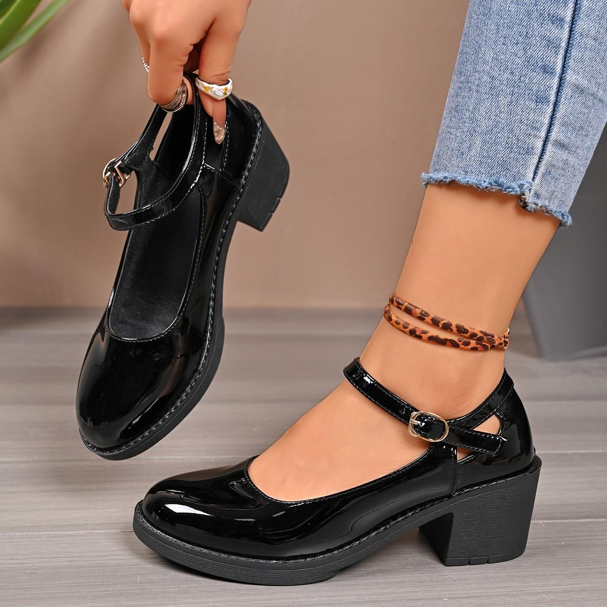 Новые 2025 Французские туфли Мэри Джейн с круглым носком и высоким каблуком для женщин Осень Водонепроницаемые Толстый каблук Модные Стильные и Универсальные 36 чёрный
Новые 2025 Французские туфли Мэри Джейн с круглым носком и высоким каблуком для женщин Осень Водонепроницаемые Толстый каблук Модные Стильные и Универсальные 36 чёрный