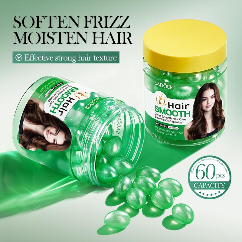 Olive Smooth Hair Care Essential Oil Capsules, with a lingering fragrance and no greasiness 60pcs
Olive Smooth Hair Care Essential Oil Capsules, with a lingering fragrance and no greasiness 60pcs
