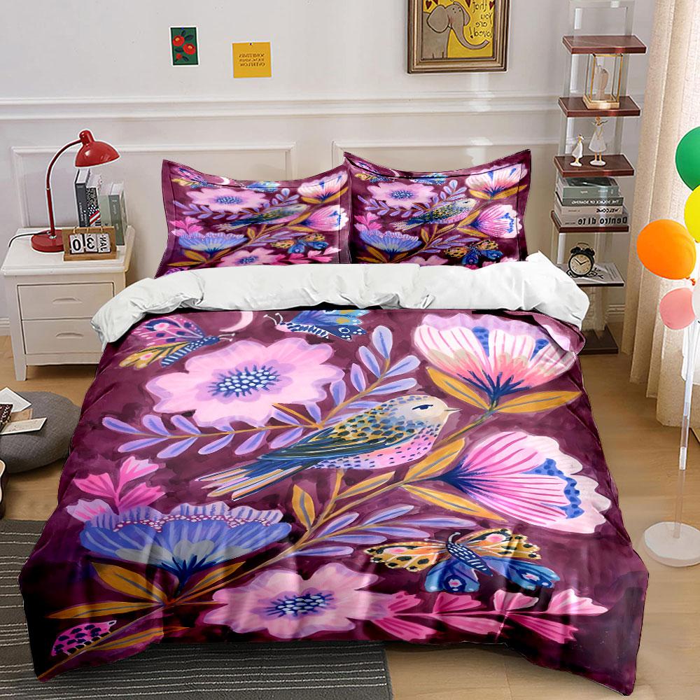 Flowers, butterflies, and birds. Bedding sets Duvet cover sets Duvet covers Pillowcases(1 * Duvet Cover 2 * Pillowcases without duvet insert) 135x200cm
Flowers, butterflies, and birds. Bedding sets Duvet cover sets Duvet covers Pillowcases(1 * Duvet Cover 2 * Pillowcases without duvet insert) 135x200cm