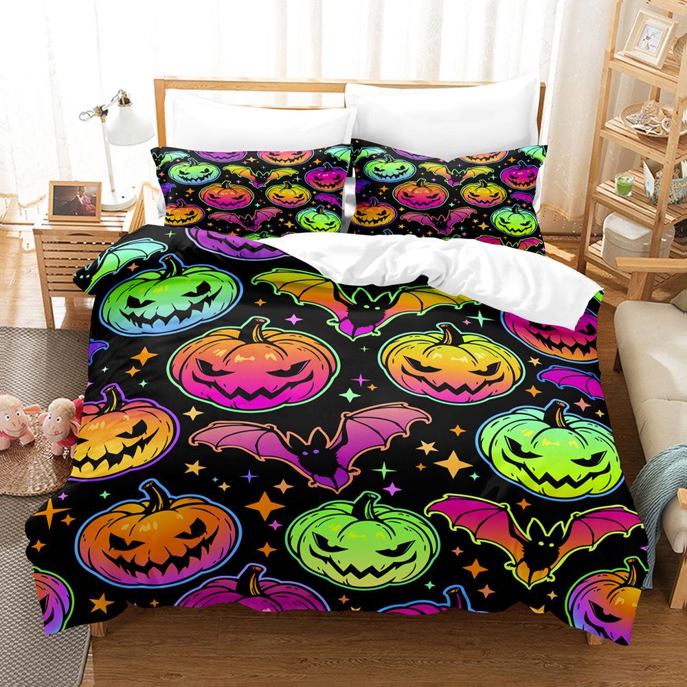 Grinding Halloween Printing Three-Piece Set Two-Piece Set 3D Digital Quilt Cover Bedding cover 90 * 190 and 50 * 75 * 1
Grinding Halloween Printing Three-Piece Set Two-Piece Set 3D Digital Quilt Cover Bedding cover 90 * 190 and 50 * 75 * 1
