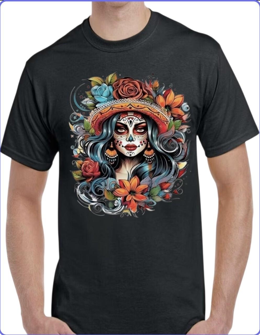 Sugar Skull Catrina Black Men s T-Shirt Small To 3X-Large Style 10 5XL різнокольоровий
Sugar Skull Catrina Black Men s T-Shirt Small To 3X-Large Style 10 5XL різнокольоровий