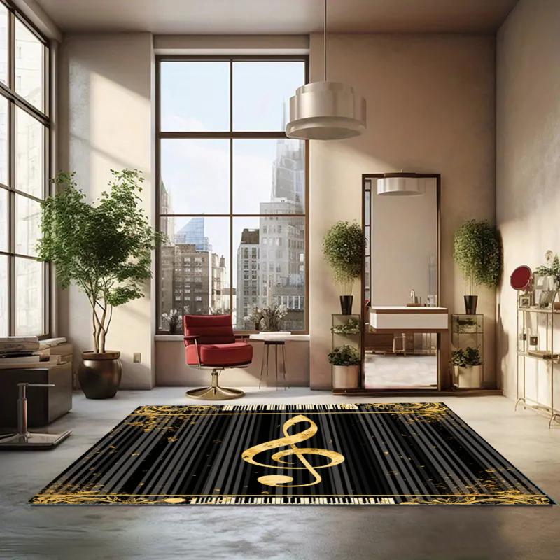Golden Treble Clef Rug Music Themed Entryway Doormat Front Door Rugs Non Slip Soft Easy Clean Durable Luxury Decor Carpet 40X60cm
Golden Treble Clef Rug Music Themed Entryway Doormat Front Door Rugs Non Slip Soft Easy Clean Durable Luxury Decor Carpet 40X60cm
