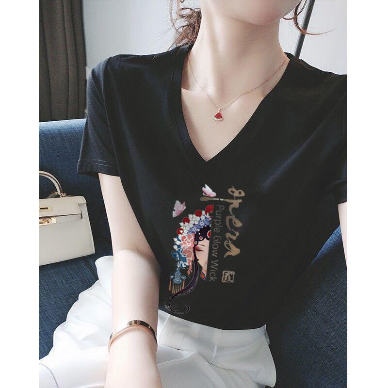 European Station Guochao Summer V-Neck Cotton White Loose Printing T-Shirt Women s Short Sleeve T-Shirt ins Tide 2025 Women s Clothing S
European Station Guochao Summer V-Neck Cotton White Loose Printing T-Shirt Women s Short Sleeve T-Shirt ins Tide 2025 Women s Clothing S