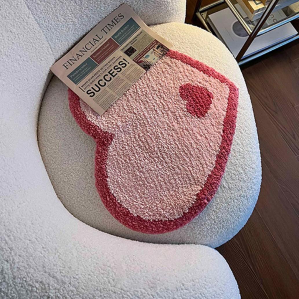 Floor Anti Slip Pad Aesthetic Home Room Decor Heart Shape Tufting Bathroom Mat Soft Rug Bedroom Carpet Doormat 40x48cm
Floor Anti Slip Pad Aesthetic Home Room Decor Heart Shape Tufting Bathroom Mat Soft Rug Bedroom Carpet Doormat 40x48cm