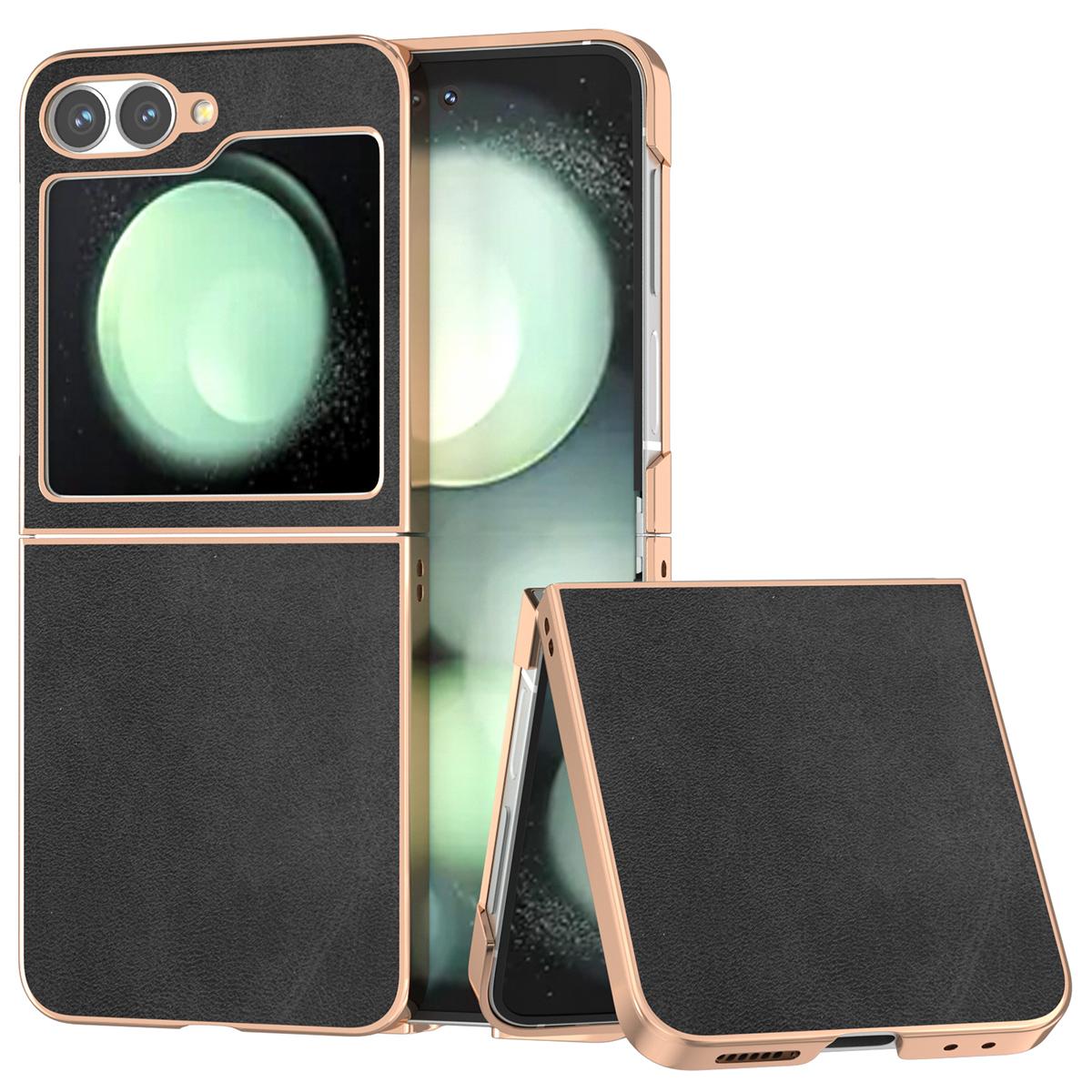 For Samsung Galaxy Z Flip7 FE 5G/Z Flip6 5G Case Electroplating Phone Cover Cowhide Texture PU+TPU Protective Case A
For Samsung Galaxy Z Flip7 FE 5G/Z Flip6 5G Case Electroplating Phone Cover Cowhide Texture PU+TPU Protective Case A