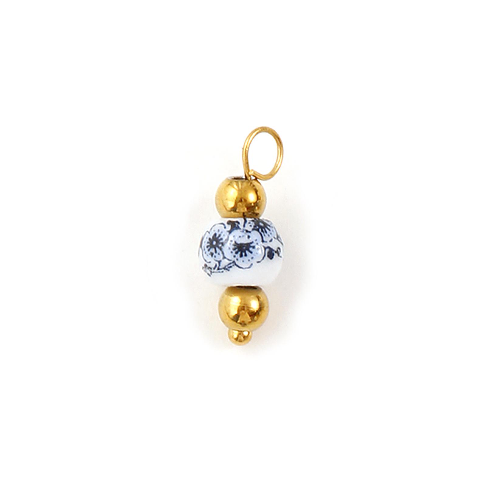 2 Pcs 304 Stainless Steel & Ceramic Charms Geometric Plum Flower Blue Printings For DIY Jewelry Necklace Earrings Keychains
2 Pcs 304 Stainless Steel & Ceramic Charms Geometric Plum Flower Blue Printings For DIY Jewelry Necklace Earrings Keychains