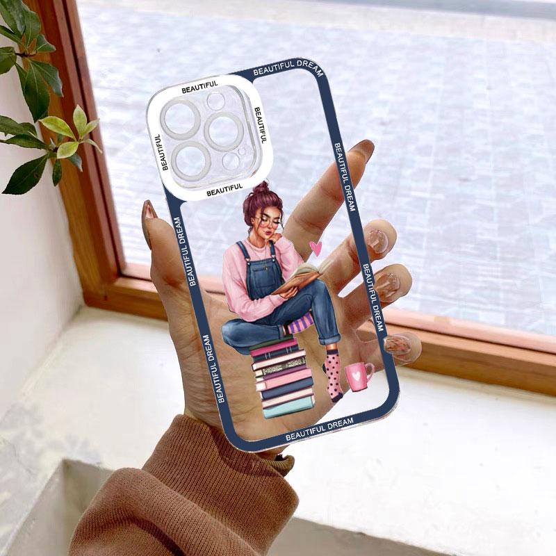 Read Book And Coffee Girl Clear Phone Case Cute Cover for iphone 13 14 12 11 Pro Max 7 8 Plus SE2 X XS XR Transparent Back Cover iphone14ProMax(6.7 )
Read Book And Coffee Girl Clear Phone Case Cute Cover for iphone 13 14 12 11 Pro Max 7 8 Plus SE2 X XS XR Transparent Back Cover iphone14ProMax(6.7 )