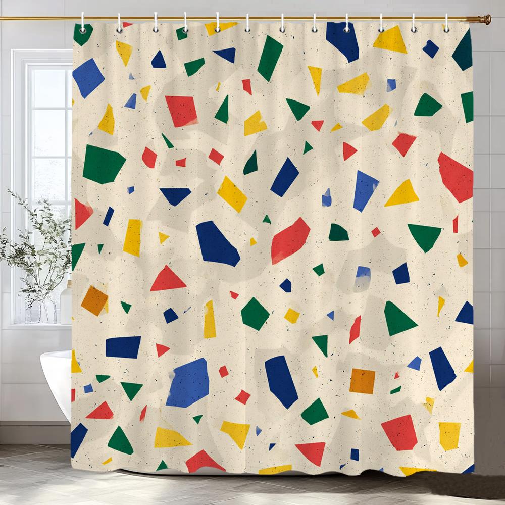 1 Piece Modern Color Mosaic Pattern Shower Curtain, Bathroom Decorative Shower Curtain, Waterproof Shower Curtain With Hooks W60H190(CM)-1 Pcs
1 Piece Modern Color Mosaic Pattern Shower Curtain, Bathroom Decorative Shower Curtain, Waterproof Shower Curtain With Hooks W60H190(CM)-1 Pcs