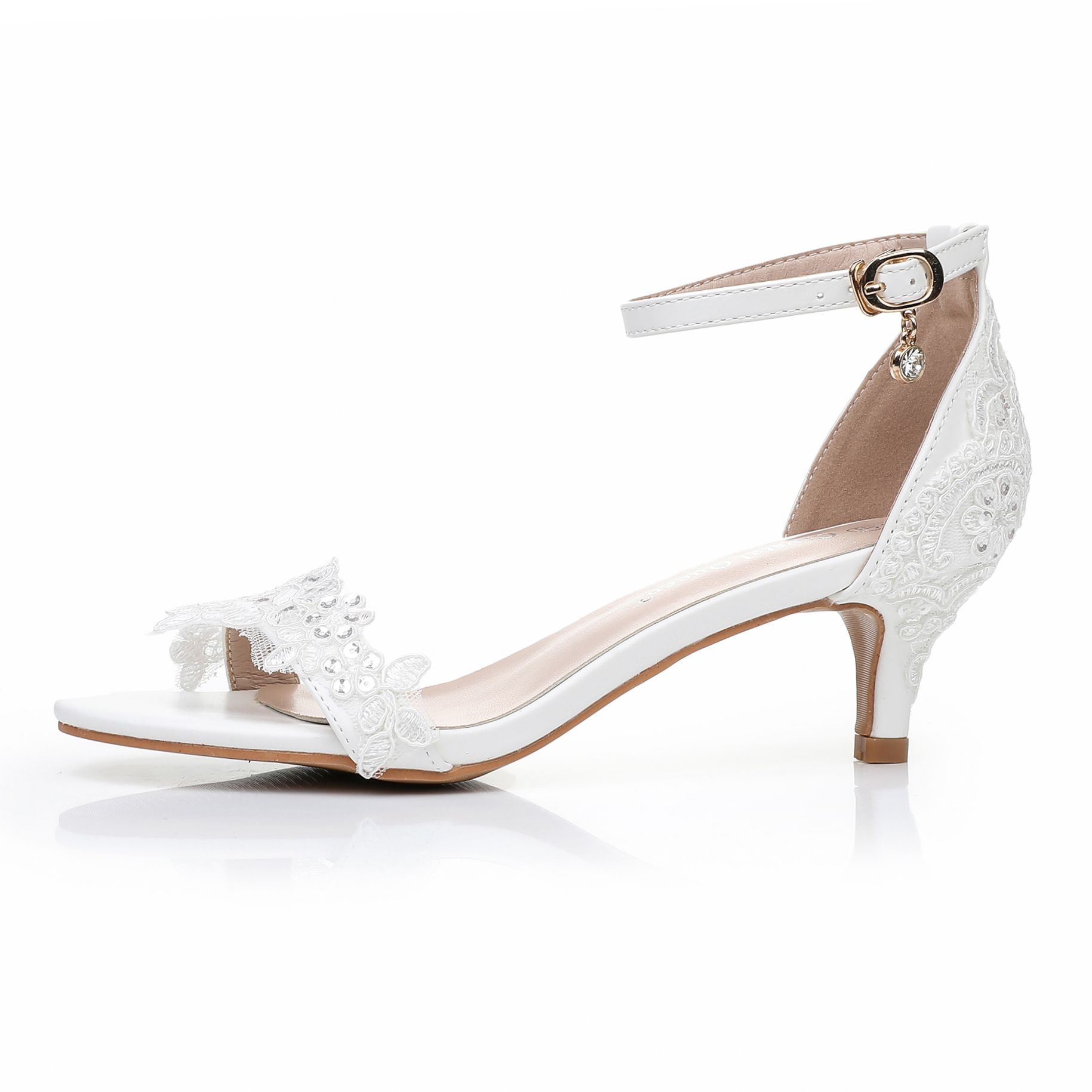 Crystal Queen Woman Sweet Elegant Ankle Strap Party Sandals Black Thin High Heels White Wedding Shoes Open Toe 35
Crystal Queen Woman Sweet Elegant Ankle Strap Party Sandals Black Thin High Heels White Wedding Shoes Open Toe 35