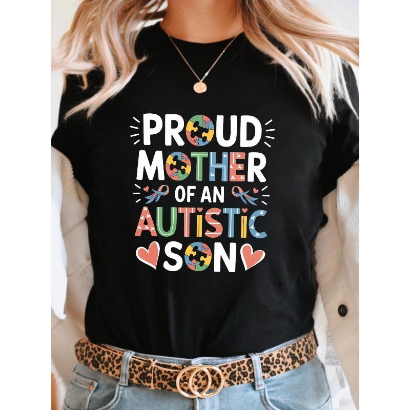 Women s T-Shirt - Colorful Puzzle Piece & Ribbon Design, Soft Stretchy Short Sleeve Crew Neck Casual Top for Autism Awareness 4XL чорний
Women s T-Shirt - Colorful Puzzle Piece & Ribbon Design, Soft Stretchy Short Sleeve Crew Neck Casual Top for Autism Awareness 4XL чорний