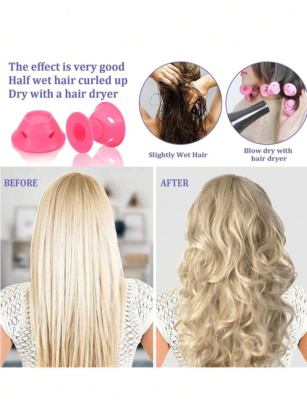 10/20Pcs Silicone Heatless Hair Rollers Reusable Curlers for Women DIY No-Heat Curling Set Salon Home Hair Styling Tools
10/20Pcs Silicone Heatless Hair Rollers Reusable Curlers for Women DIY No-Heat Curling Set Salon Home Hair Styling Tools