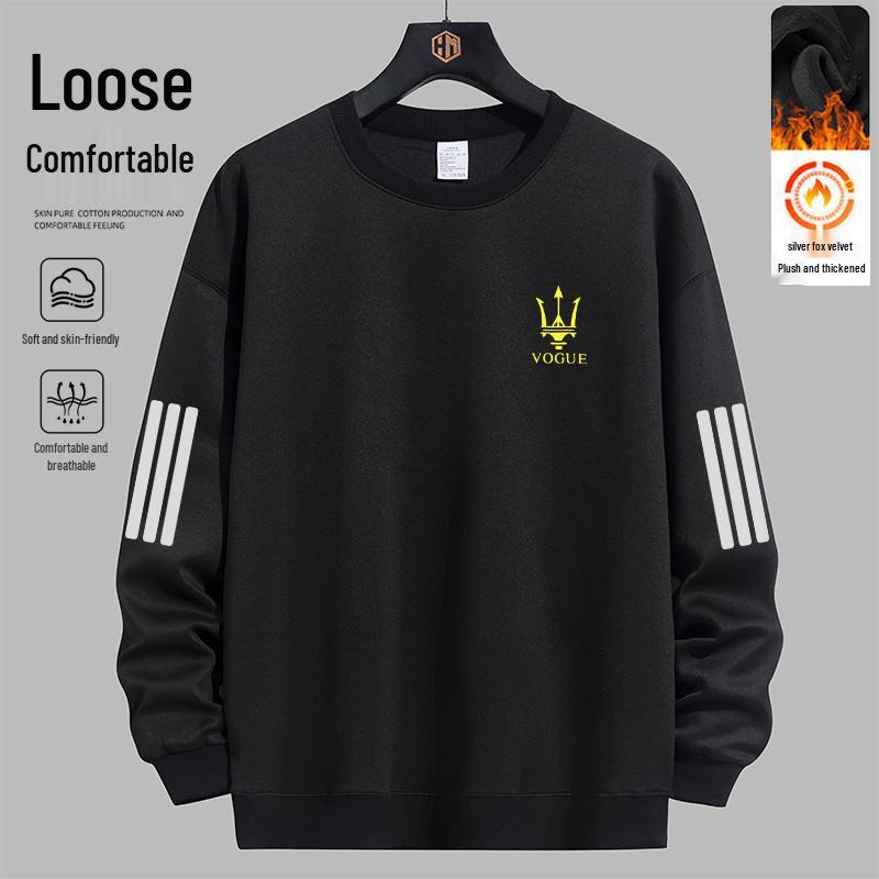 Men s Trendy Round Neck Print Hoodie, Autumn-Winter Loose Fit, Plus Velvet Long Sleeve Pullover, Versatile Casual Base Layer. XL (115-130 jin)
Men s Trendy Round Neck Print Hoodie, Autumn-Winter Loose Fit, Plus Velvet Long Sleeve Pullover, Versatile Casual Base Layer. XL (115-130 jin)