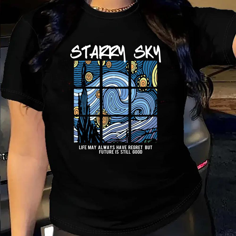 Хлопковая футболка с коротким рукавом и круглым вырезом, женская, с 2D-принтом, топы XL
Хлопковая футболка с коротким рукавом и круглым вырезом, женская, с 2D-принтом, топы XL