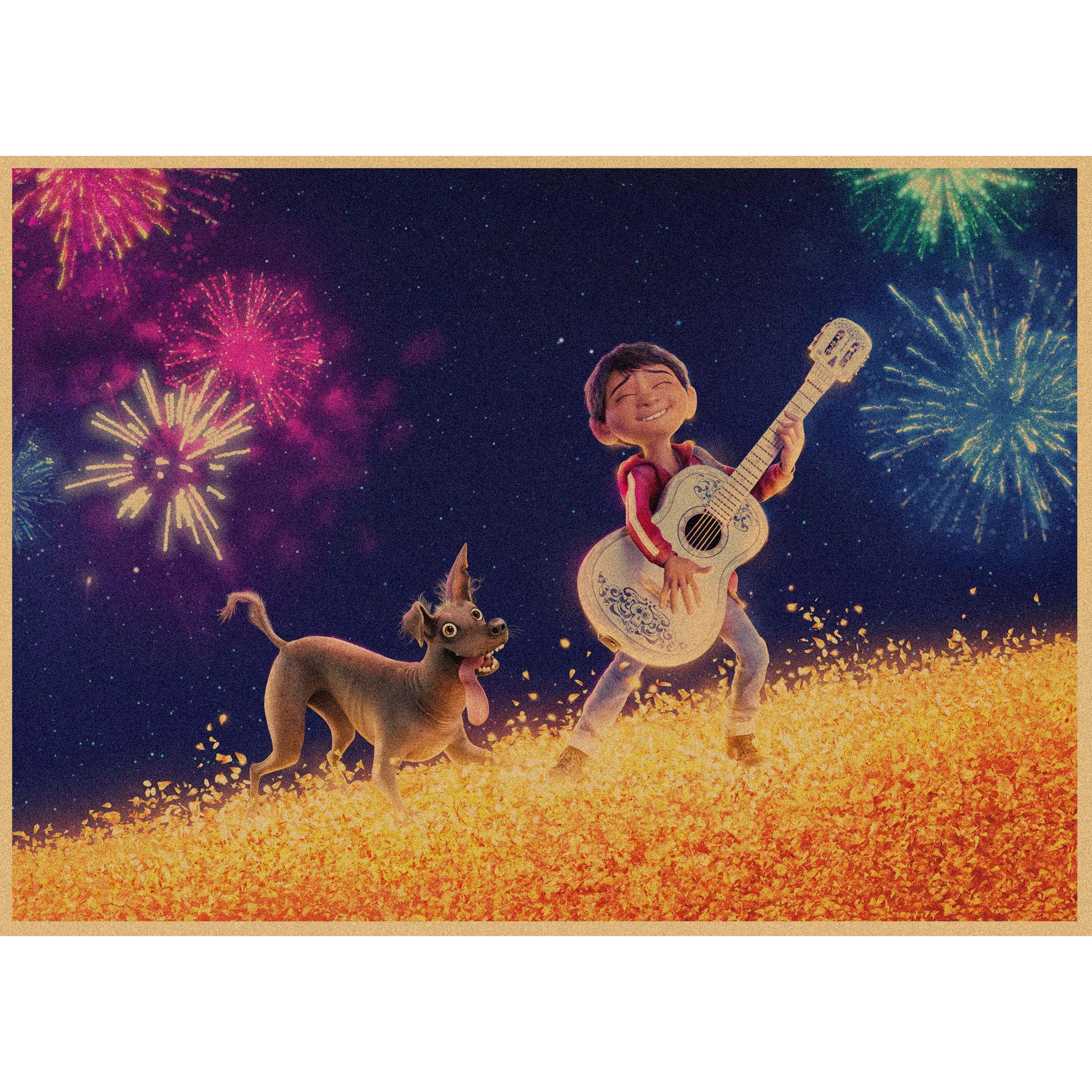 Coco Retro Anime Kraft Paper Poster - Decorative Wall Art Mural 29.7X42cm
Coco Retro Anime Kraft Paper Poster - Decorative Wall Art Mural 29.7X42cm