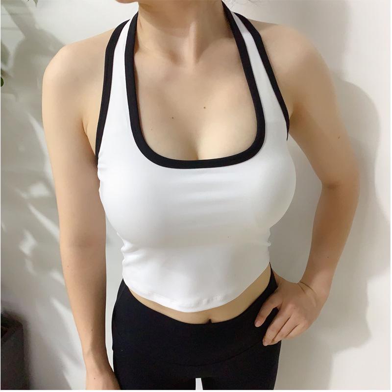 Women s Colorblock Halterneck Yoga Vest with Chest Pad - Quick-Drying, Beautiful Back Design, High Waist Fitness Top Medium
Women s Colorblock Halterneck Yoga Vest with Chest Pad - Quick-Drying, Beautiful Back Design, High Waist Fitness Top Medium