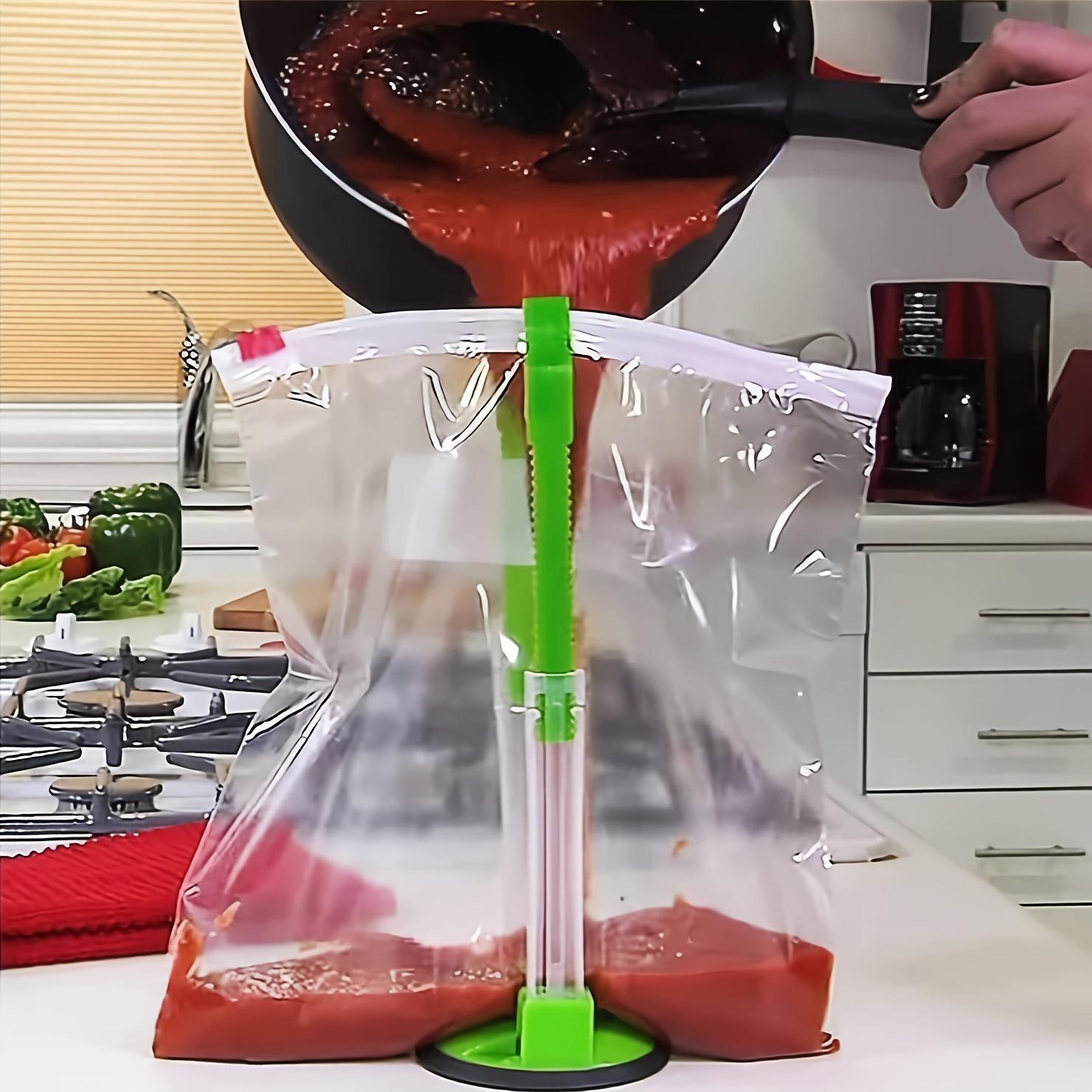 1pc Baggy Rack, Countertop Vertical Food Bag Holder, Practical Adjustable Bag Holder, For Kitchen Counter And Cabinet, For Garbage Bags
1pc Baggy Rack, Countertop Vertical Food Bag Holder, Practical Adjustable Bag Holder, For Kitchen Counter And Cabinet, For Garbage Bags