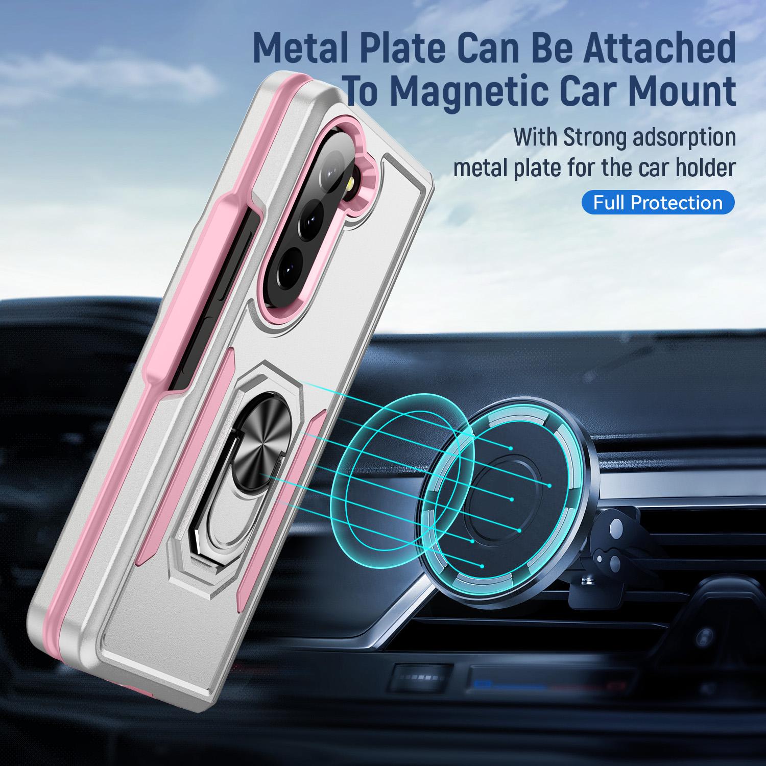 For Samsung Galaxy Z Fold5 5G Case Military Grade Ring Kickstand PC+TPU Phone Cover Black
For Samsung Galaxy Z Fold5 5G Case Military Grade Ring Kickstand PC+TPU Phone Cover Black