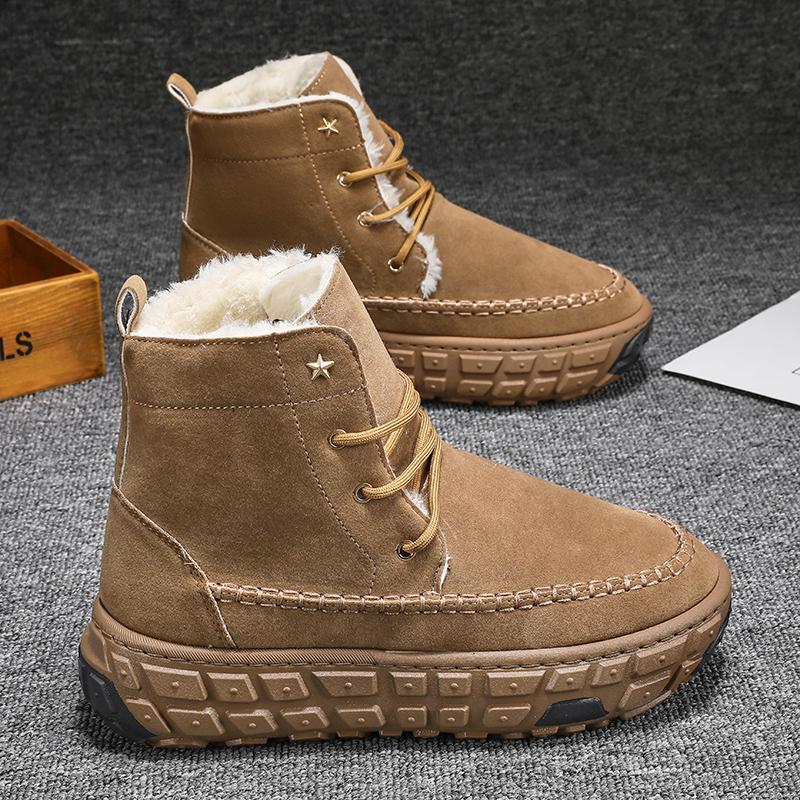 Golden Sapling High Quality Winter Warm Plush Shoes for Men Outdoor Leisure Flock Leather Snow Boots Lace-up Ankle Boot 46 верблюд
Golden Sapling High Quality Winter Warm Plush Shoes for Men Outdoor Leisure Flock Leather Snow Boots Lace-up Ankle Boot 46 верблюд