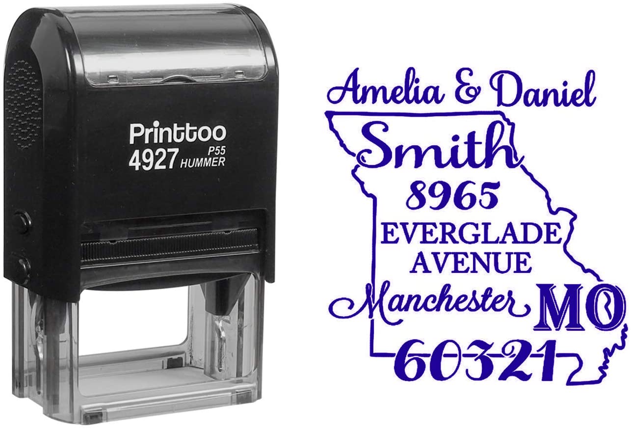 Printtoo Missouri City Map Custom Return Address Stamp Self Inking Personalized Rubber 2.4 x 1.4 Inches (Approx) фиолетовый
Printtoo Missouri City Map Custom Return Address Stamp Self Inking Personalized Rubber 2.4 x 1.4 Inches (Approx) фиолетовый