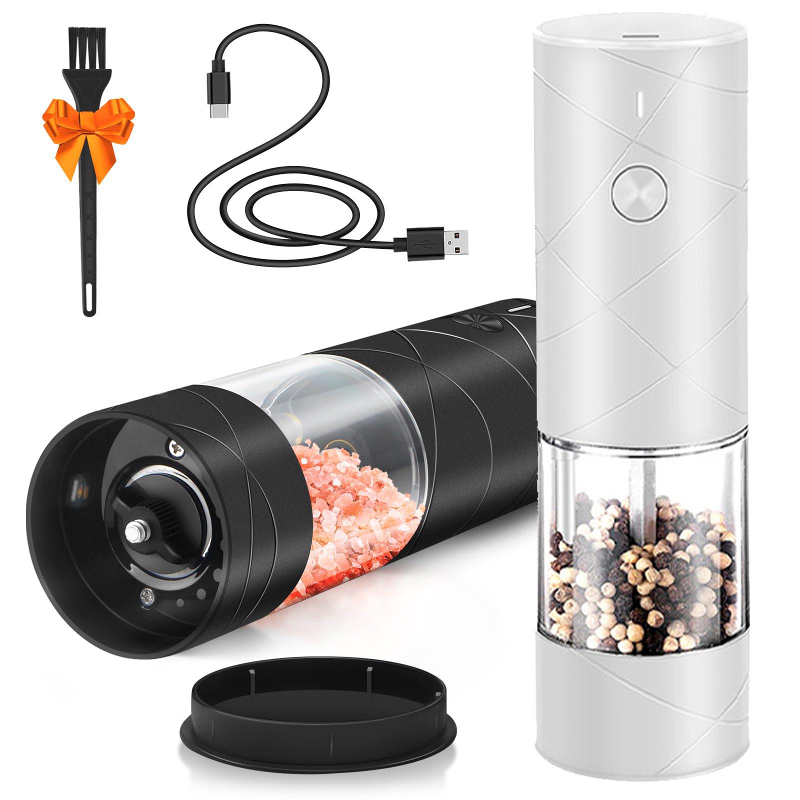 Электрическая мельница для соли и перца, зарядка через USB, автоматическая мельница для соли и перца с пылезащитным чехлом, регулируемая степень помола белый
Электрическая мельница для соли и перца, зарядка через USB, автоматическая мельница для соли и перца с пылезащитным чехлом, регулируемая степень помола белый