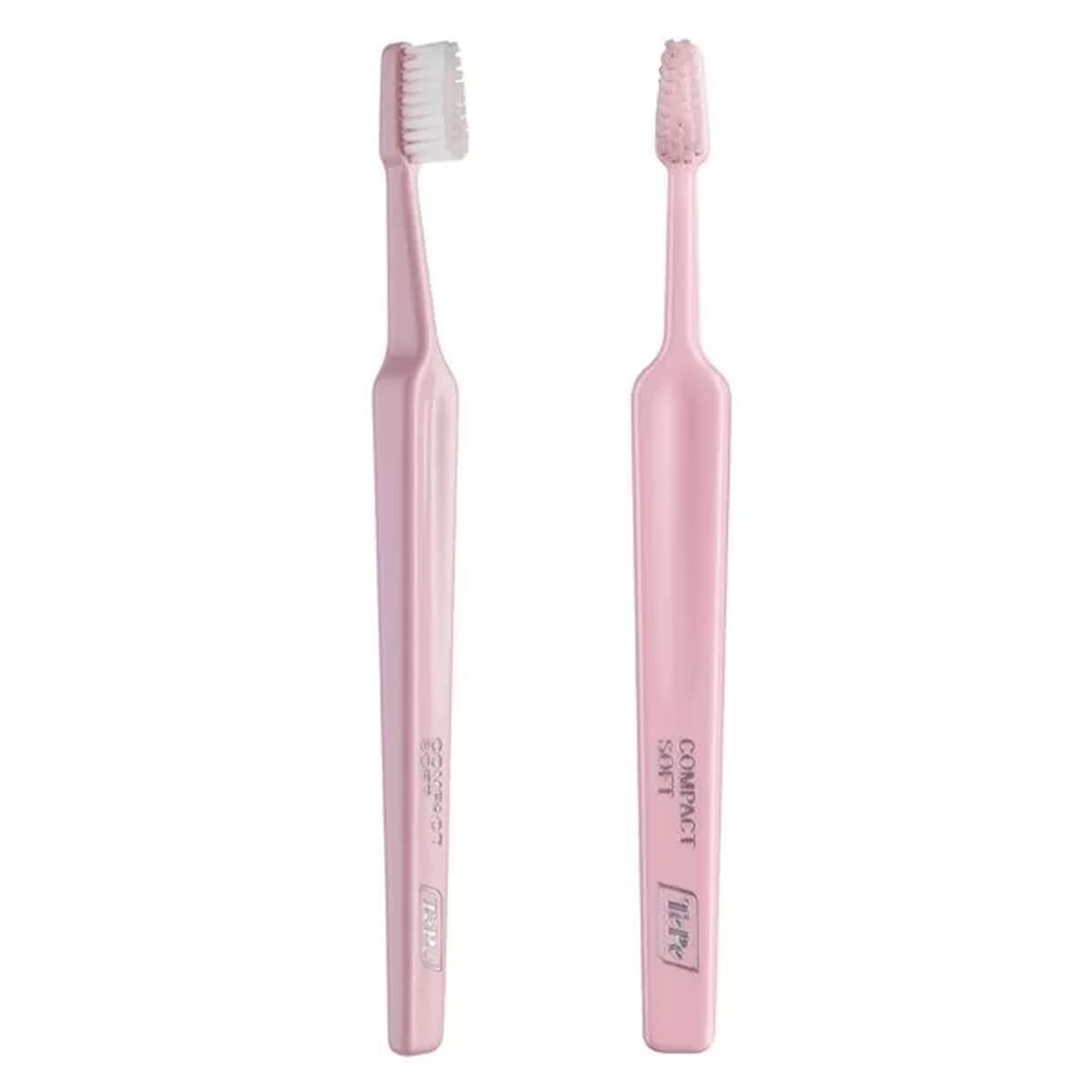 Tepe Compact Soft Pink Toothbrush
Tepe Compact Soft Pink Toothbrush