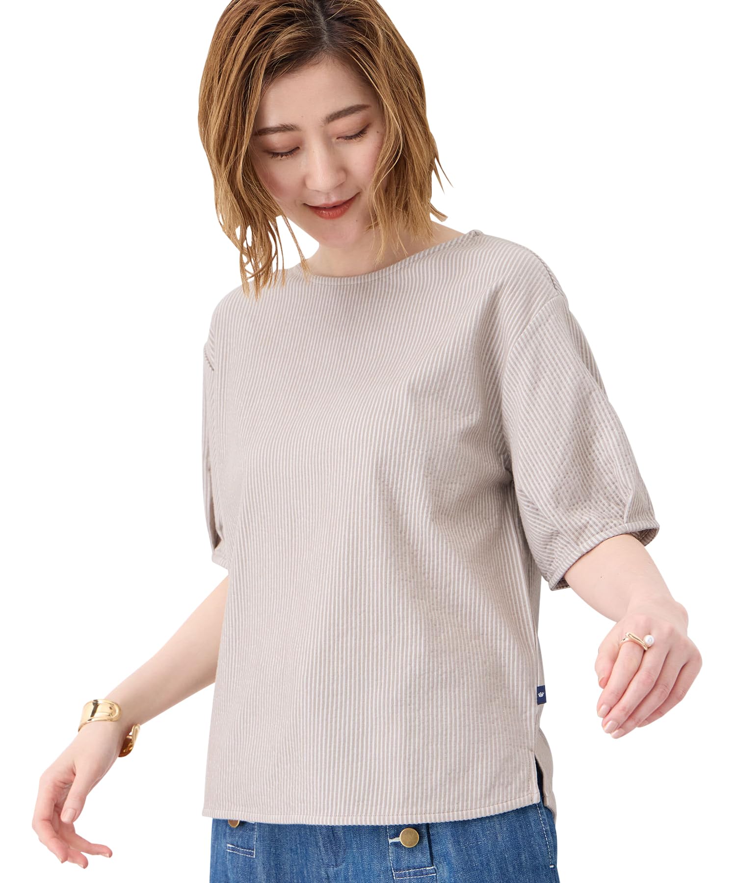 Пуловер Petit Honfleur в полоску цвета беж для женщин 521120, бежевый
Пуловер Petit Honfleur в полоску цвета беж для женщин 521120, бежевый