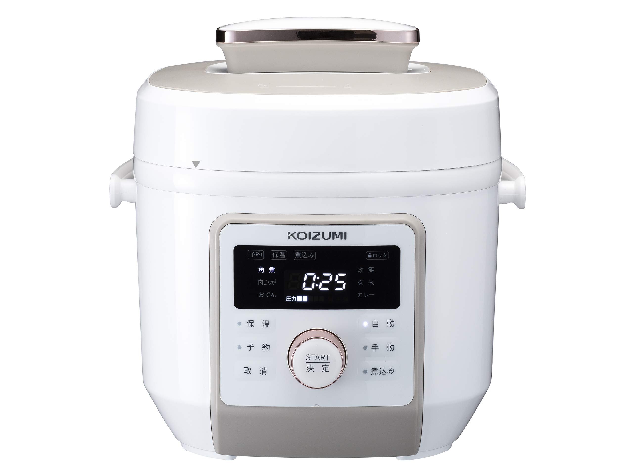 Koizumi Microcomputer Electric Pressure Cooker 6 Types Automatic Menu One Touch 55 Items Recipe Book Included White 2.0L KSC-4501/W
Koizumi Microcomputer Electric Pressure Cooker 6 Types Automatic Menu One Touch 55 Items Recipe Book Included White 2.0L KSC-4501/W