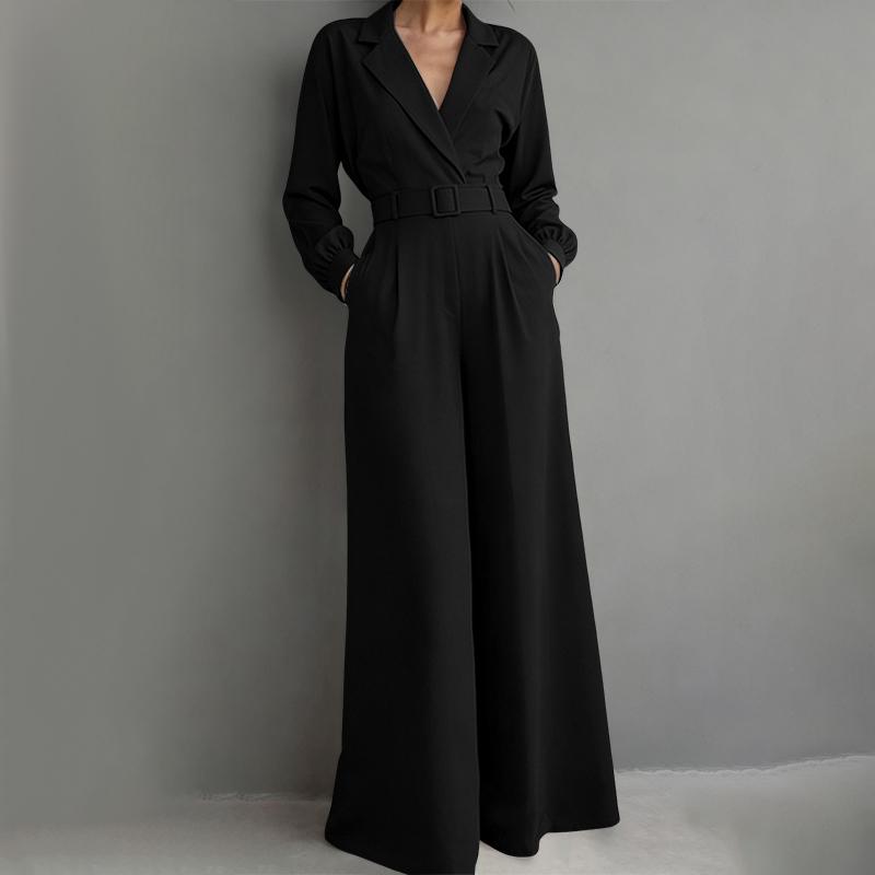 ZANZEA Women Casual Turn Down Collar Long Sleeve Loose Wide Leg Jumpsuits 2XL чорний
ZANZEA Women Casual Turn Down Collar Long Sleeve Loose Wide Leg Jumpsuits 2XL чорний