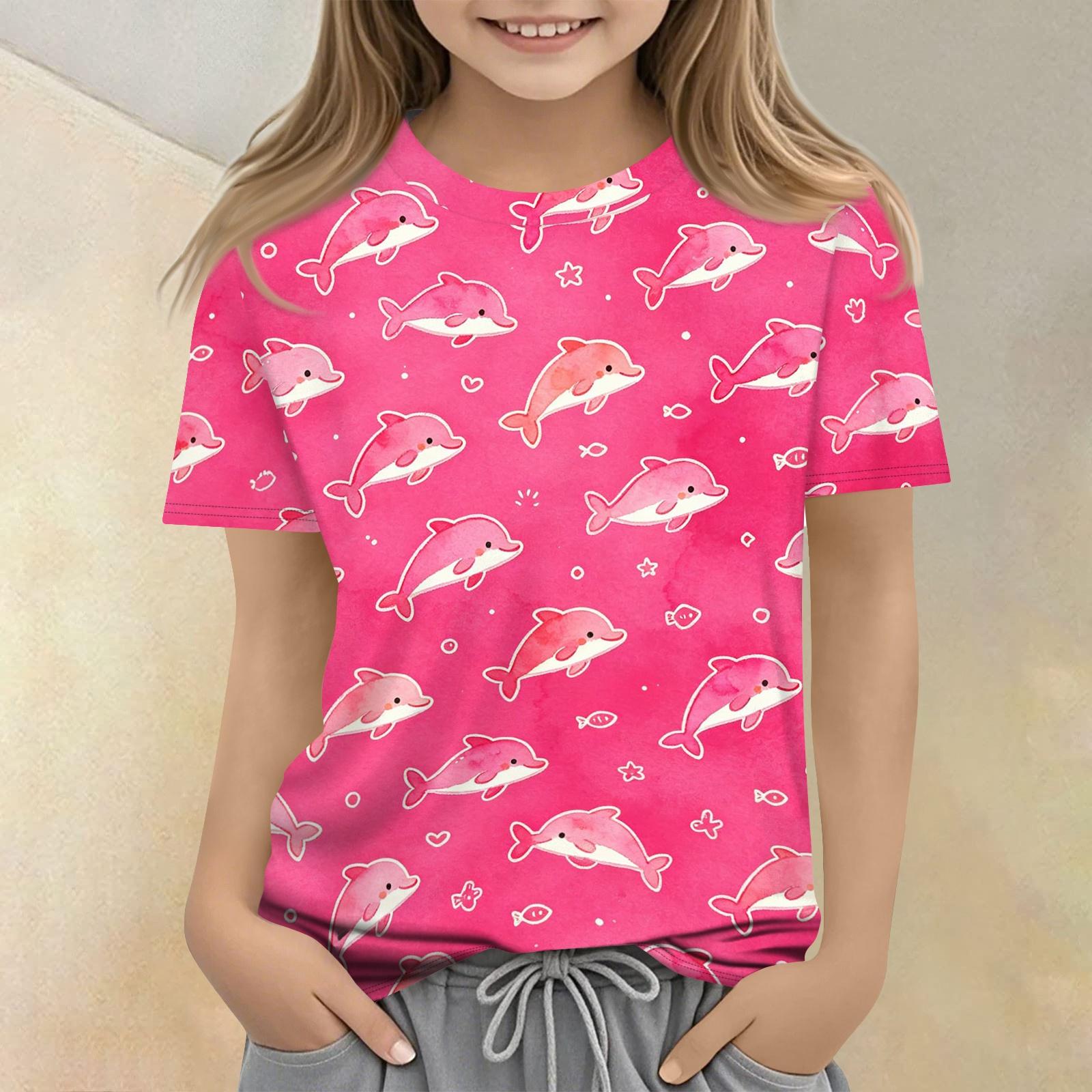 Kids Animal Print Crew Neck Short Sleeve Casual Loose Fit T Shirt Comfortable Cotton Blend Fabric Soft Texture Summer Wear 100
Kids Animal Print Crew Neck Short Sleeve Casual Loose Fit T Shirt Comfortable Cotton Blend Fabric Soft Texture Summer Wear 100