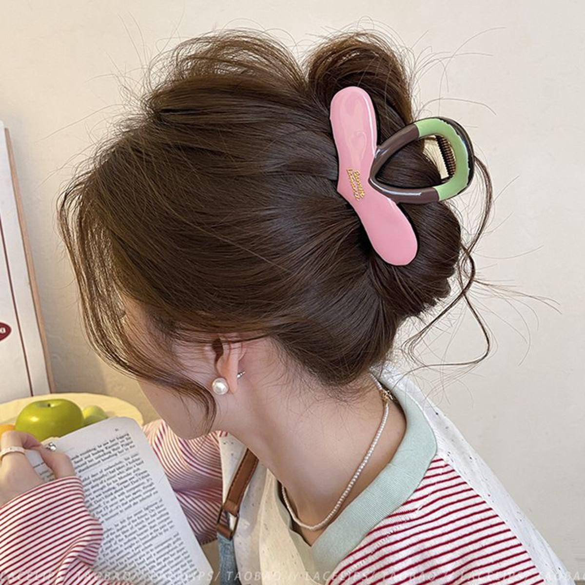 Colorful Polka Dot Plastic Hair Claw Clips, Cute Bunny Ear Design, Strong Hold Hair Clamps for Women & Girls Daily Styling розовый
Colorful Polka Dot Plastic Hair Claw Clips, Cute Bunny Ear Design, Strong Hold Hair Clamps for Women & Girls Daily Styling розовый