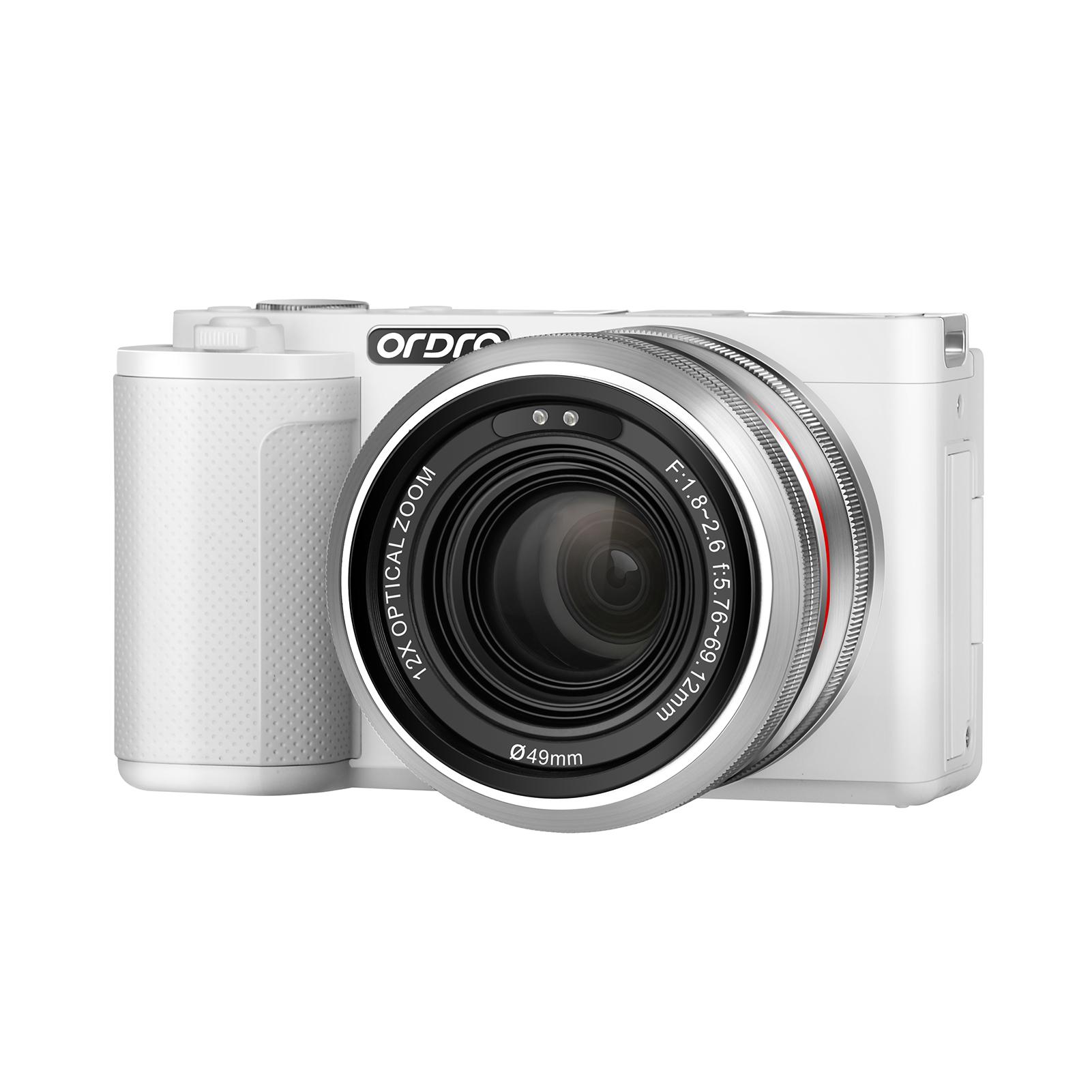 Ordro Цифрова відеокамера G730 5K 64MP WiFi цифрова відеокамера Відеокамера 3,2-дюймовий відкидний сенсорний екран білий
Ordro Цифрова відеокамера G730 5K 64MP WiFi цифрова відеокамера Відеокамера 3,2-дюймовий відкидний сенсорний екран білий