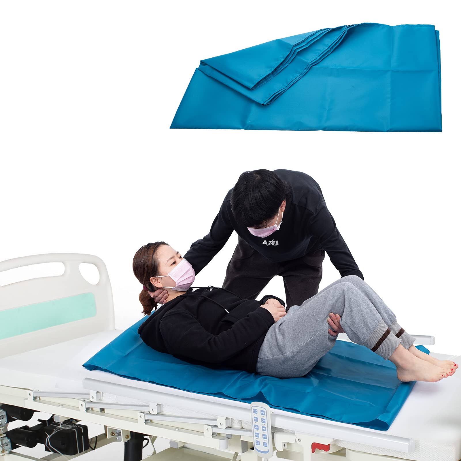 LOSCHEN Sliding Sheet, Pipe-Shaped Easy-to-Use Sheet for Sitting Up and Moving Patients and Elderly, Bed/Car Care Sheet (Green, 72 x 120 cm)
LOSCHEN Sliding Sheet, Pipe-Shaped Easy-to-Use Sheet for Sitting Up and Moving Patients and Elderly, Bed/Car Care Sheet (Green, 72 x 120 cm)