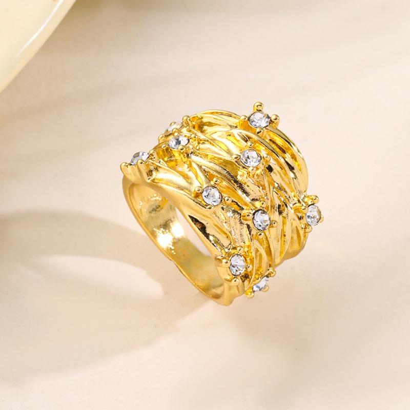 Huajie Cross Gold Color Flowing Metal Wide Rings for Exquisite Women Inlaid Brilliant Zircon Ring Party New Trend 10 золотий
Huajie Cross Gold Color Flowing Metal Wide Rings for Exquisite Women Inlaid Brilliant Zircon Ring Party New Trend 10 золотий