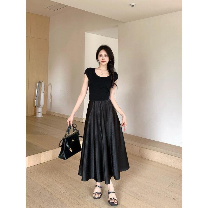 Spring Acetate Satin High-Waisted Midi Skirt: Plus Size Women s Fashion Large чорний
Spring Acetate Satin High-Waisted Midi Skirt: Plus Size Women s Fashion Large чорний
