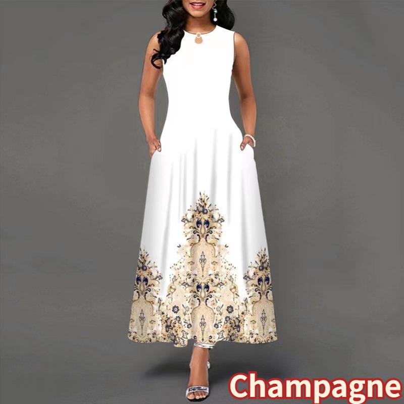 Женское модное платье с принтом, длинное платье без рукавов, пляжное платье макси, повседневные халаты, большие размеры 3XL шампанского
Женское модное платье с принтом, длинное платье без рукавов, пляжное платье макси, повседневные халаты, большие размеры 3XL шампанского