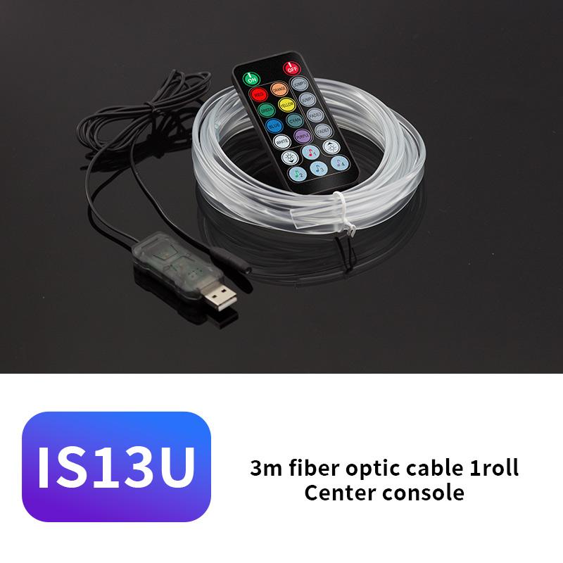 IS13U 3m Car Fiber Optic Neon Wire Strip Light USB Ambient Lamp with Remote Control for Center Console Type A
IS13U 3m Car Fiber Optic Neon Wire Strip Light USB Ambient Lamp with Remote Control for Center Console Type A