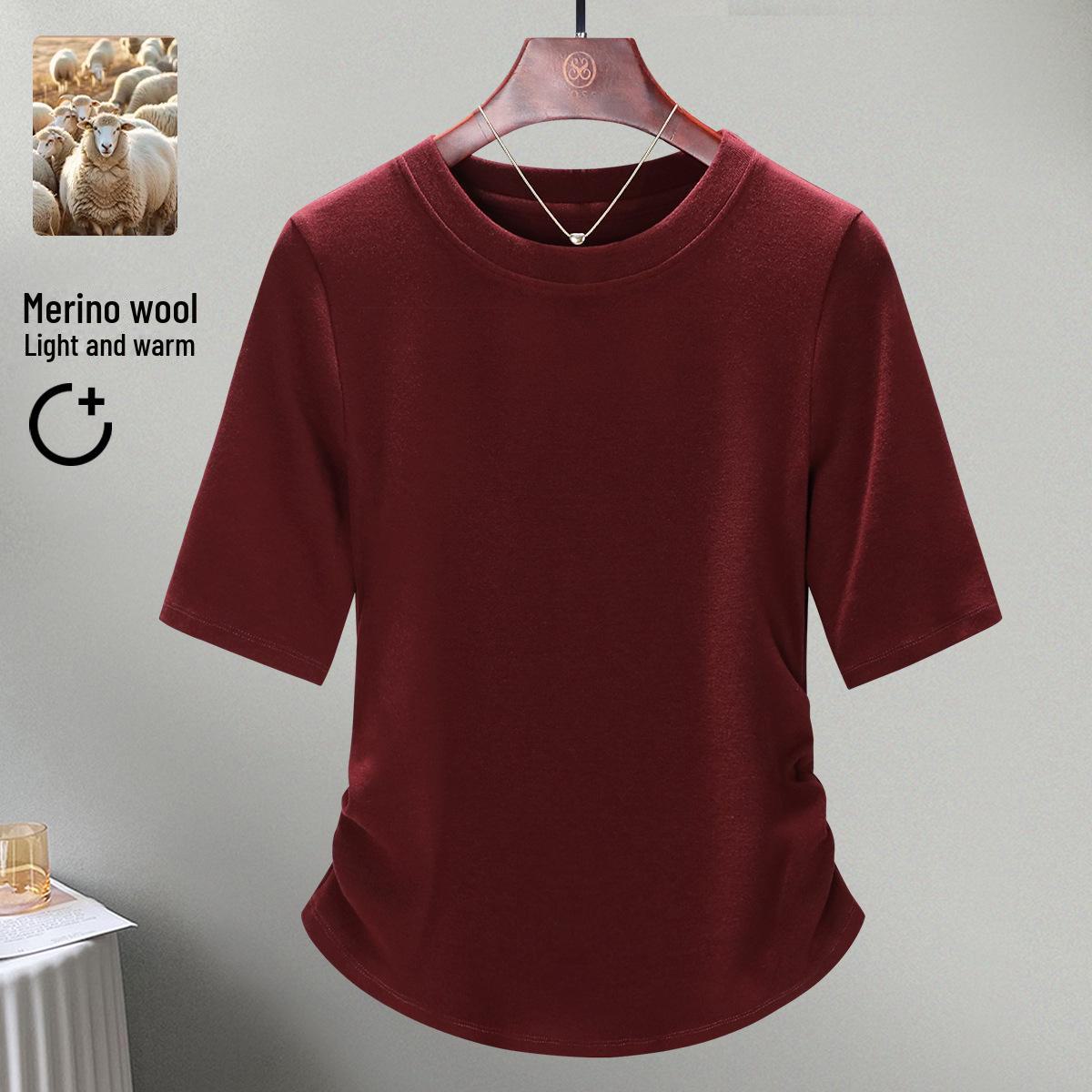 Женский топ из красной шерсти Ankola, коллекция 2025 г. — круглый вырез, высококачественные французские рукава-половинки XL
Женский топ из красной шерсти Ankola, коллекция 2025 г. — круглый вырез, высококачественные французские рукава-половинки XL