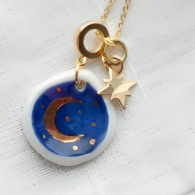 Vintage Necklace Bow Flower Star Key Dove Moon Pearl Pendant 18K Color Retention
Vintage Necklace Bow Flower Star Key Dove Moon Pearl Pendant 18K Color Retention