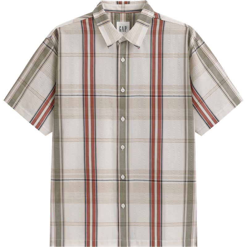 GAP Men s Seersucker Check Short-Sleeve Shirt L
GAP Men s Seersucker Check Short-Sleeve Shirt L